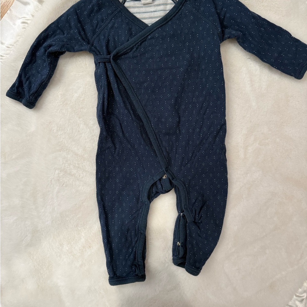 Navy Blue Baby One Piece
